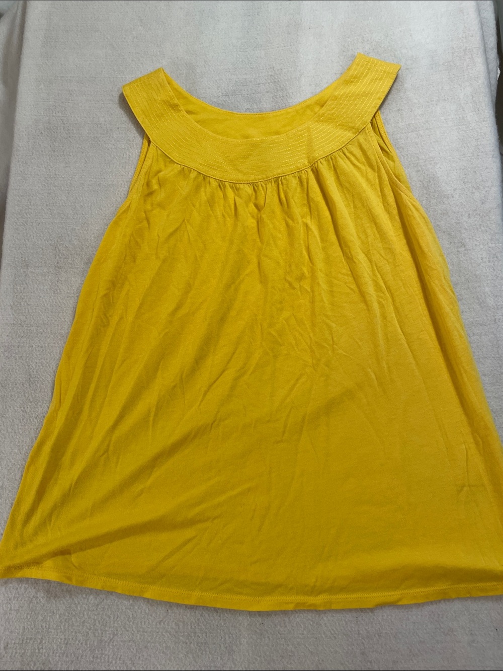 Express Bright Yellow Scoop Neck Sleeveless Tank